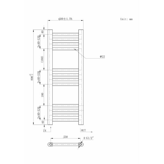 Törölközőszárító radiátor