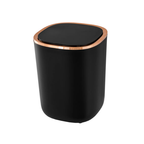 Gamma konyhai hulladéktároló, szenzoros, fekete-rose gold