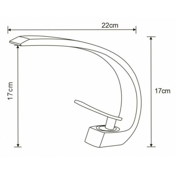 Mexen Lupus fürdőszobai csaptelep fekete