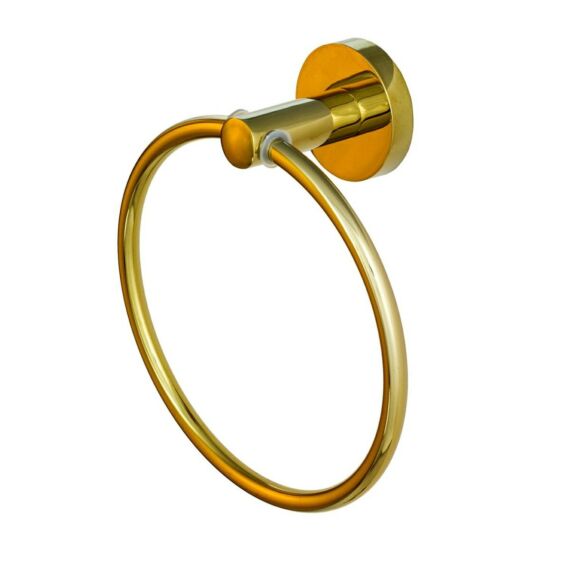 Roy cirle törölközőtartó arany