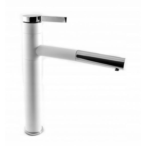 Round konyhai csaptelep fehér-króm