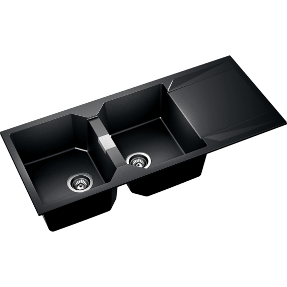 KRONOS 200 kétmedencés csepegtetőtálcás gránit mosogató