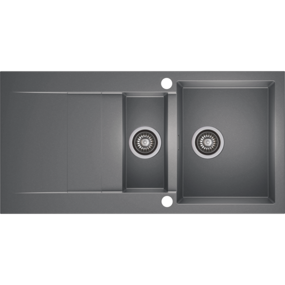 CASCADA 150 gyümölcsmosós gránit mosogató automata dugóemelő, szifonnal, bézs