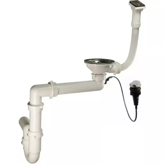 SLIDE 200 egymedencés gránit mosogató szifon