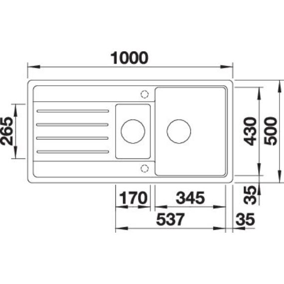 BLANCO LEGRA 6S Silgranit másfél medencés csepegtetőtálcás gránit mosogató