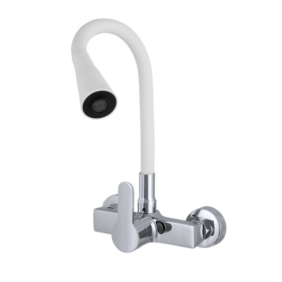 Flex 3000 konyhai fali csaptelep fehér-króm