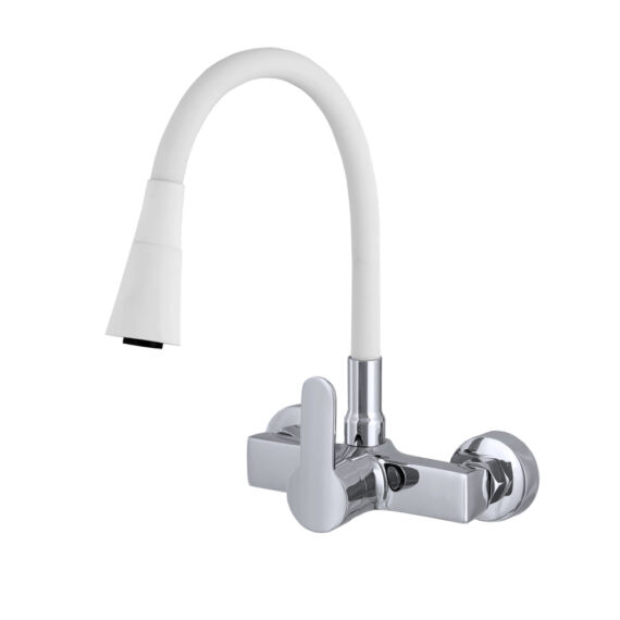 Flex 3000 konyhai fali csaptelep fehér-króm