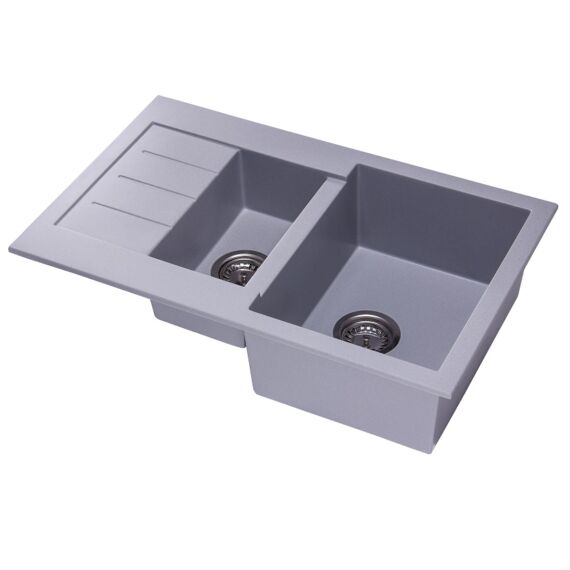 AVIGNON gyümölcsmosós gránit mosogató szürke 3d