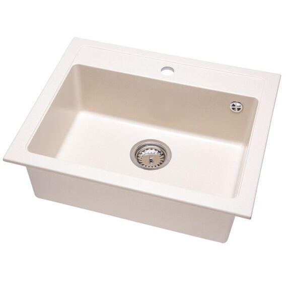 NIZZA egymedencés gránit mosogató bézs 3d