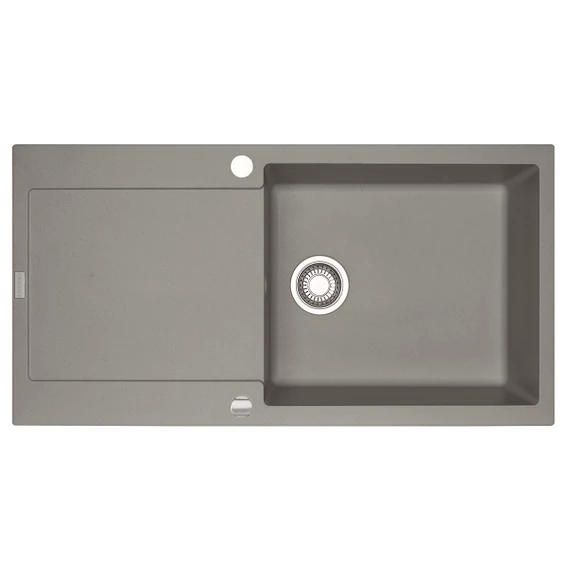 FRANKE MARIS MRG 611-100-XL egymedencés gránit mosogató automata dugóemelő, szifonnal, szürke