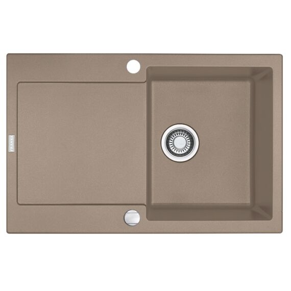 FRANKE MARIS MRG 611-A egymedencés gránit mosogató automata dugóemelő, szifonnal, kasmír