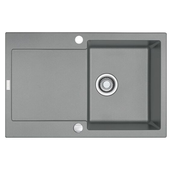 FRANKE MARIS MRG 611-A egymedencés gránit mosogató automata dugóemelő, szifonnal, szürke