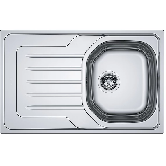 FRANKE ONDA LINE OLX 611-79 egymedencés inox mosogató, szifonnal, bal