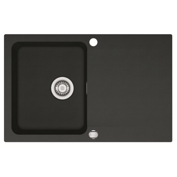 FRANKE ORION OID 611-78 egymedencés kompozit mosogató automata dugóemelő, szifonnal, fekete