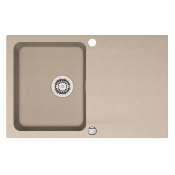 FRANKE ORION OID 611-78 egymedencés kompozit mosogató automata dugóemelő, szifonnal, bézs