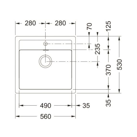 FRANKE SIRIUS-2 SID 610 mosogató, méret