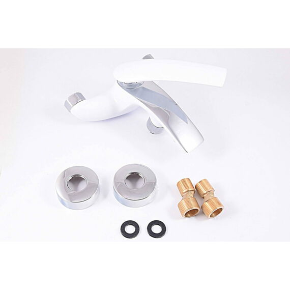 Éder fürdőszobai kádtöltő csaptelep fehér-króm