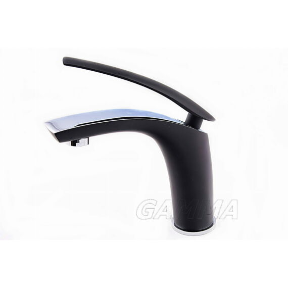 Éder fürdőszobai mosdó csaptelep fekete-króm, beépíthető