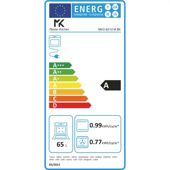 MKO-82-12-M-BK - Multifunkciós sütő energia 