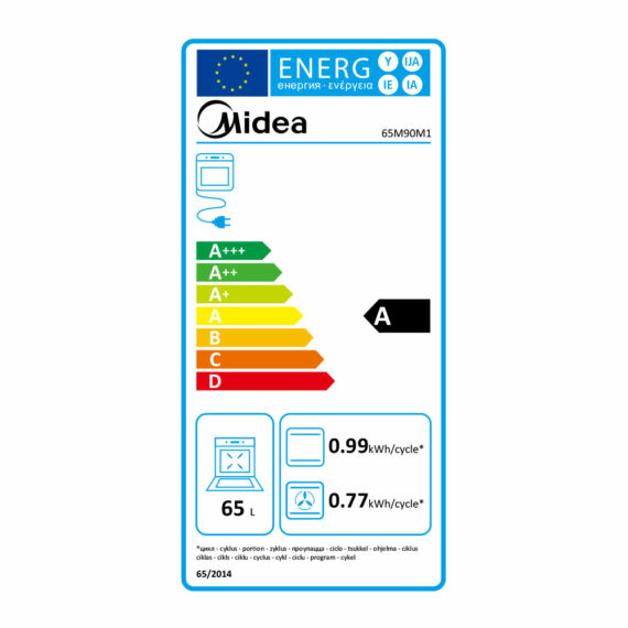 MIDEA 65M90M1 - Multifunkciós sütő energia 