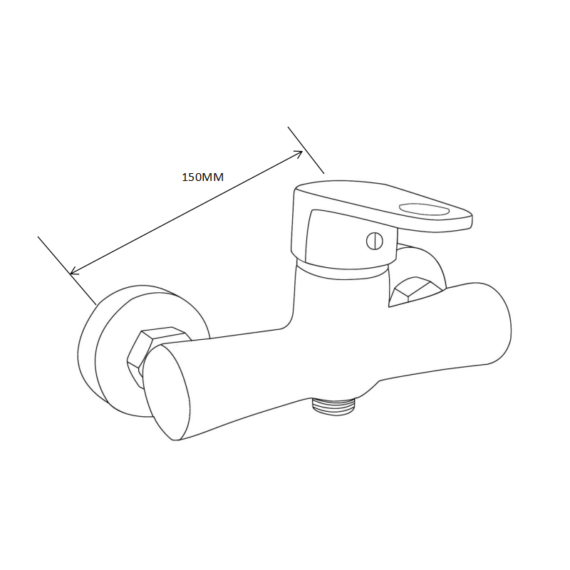 Kama csaptelep zuhanyhoz króm