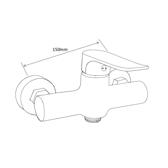 Pecos csaptelep zuhanyhoz króm