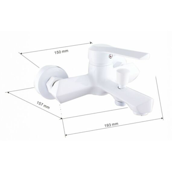 Sabre kádtöltő csaptelep fehér