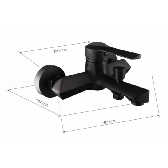 Sabre kádtöltő csaptelep fekete