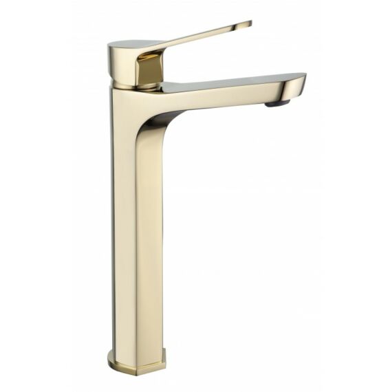 Lerma magasított fürdőszobai mosdó csaptelep arany