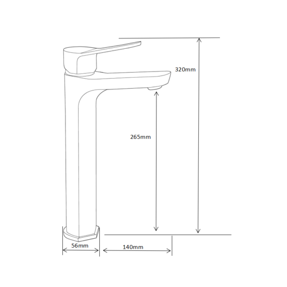 Lerma magasított fürdőszobai mosdó csaptelep fekete-arany
