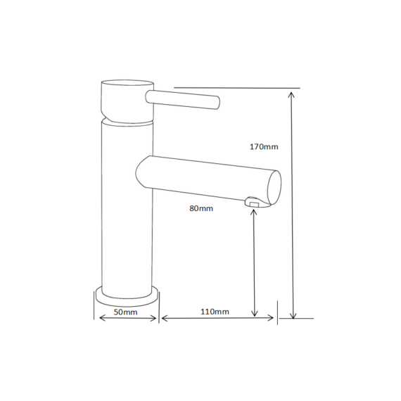 Elba fürdőszobai mosdó csaptelep króm