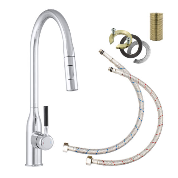 Rony konyhai csaptelep króm