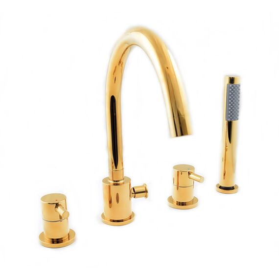 Roy kádtöltő csaptelep szett 4 részes arany