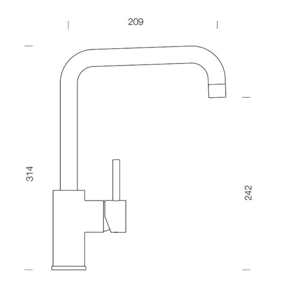 Schock Fonos konyhai csaptelep Cristalite Alpina