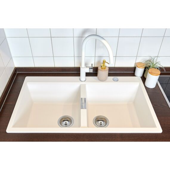 SCHOCK Horizont N-200 Cristadur kétmedencés gránit mosogató