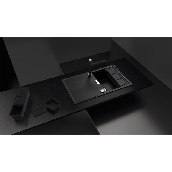 Schock Tia D-100 egymedencés gránit mosogató csepptálcával be