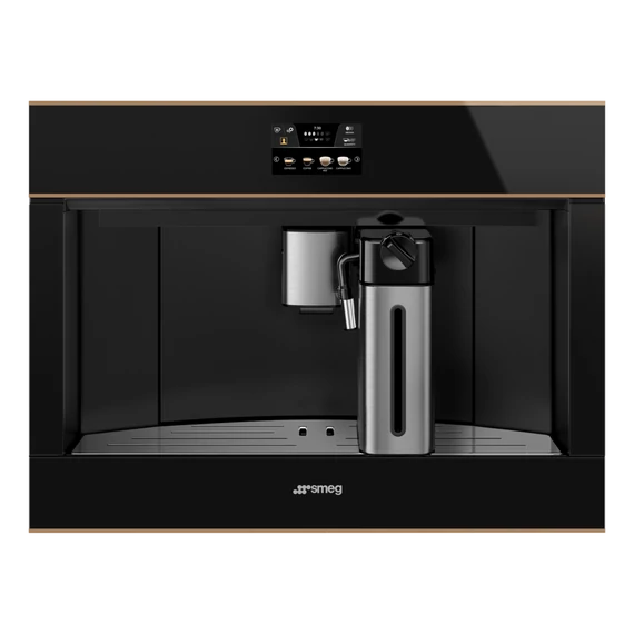 SMEG TELJESEN AUTOMATA KÁVÉFŐZŐ, Dolce Stil Novo design, fekete