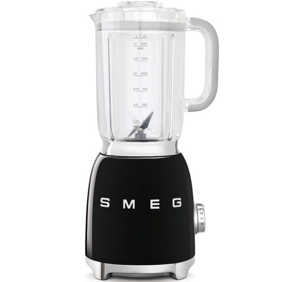 SMEG TURMIXGÉP, 50-es évek retro design, 1,5 liter, 800 W, 4 fokozat, 3 program, fekete