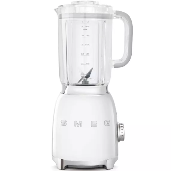 SMEG TURMIXGÉP, 50-es évek retro design, 1,5 liter, 800 W, 4 fokozat, 3 program, fehér