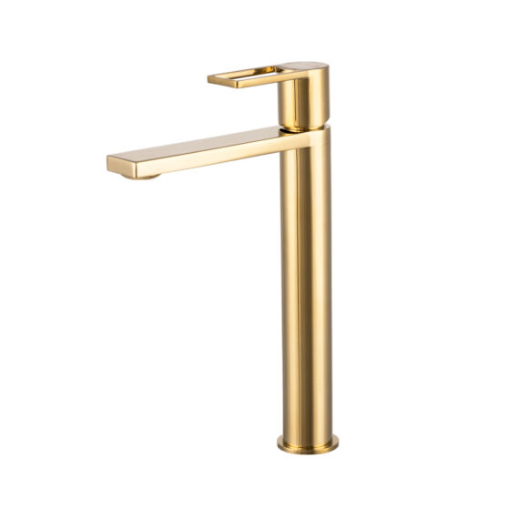 Simba magas fürdőszobai mosdó csaptelep arany