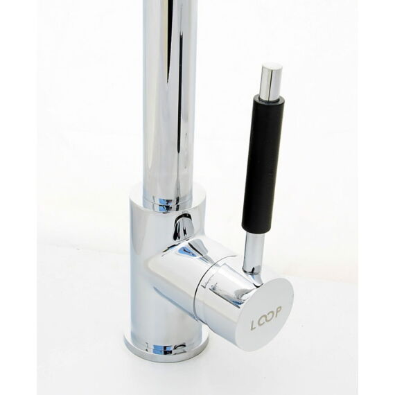 Spirál konyhai csaptelep króm