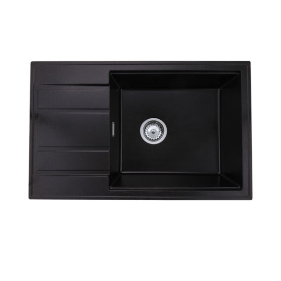 Modern 8010 csepegtetőtálcás egymedencés gránit mosogató