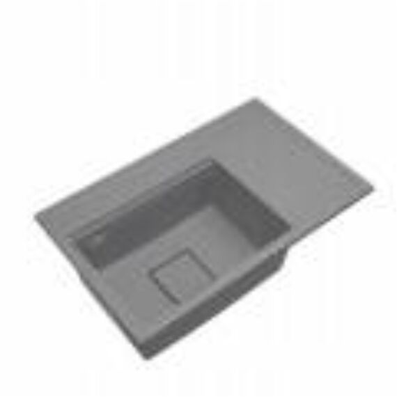 Gamma Quadro 8151 gránit mosogató, szifonnal, szürke színben