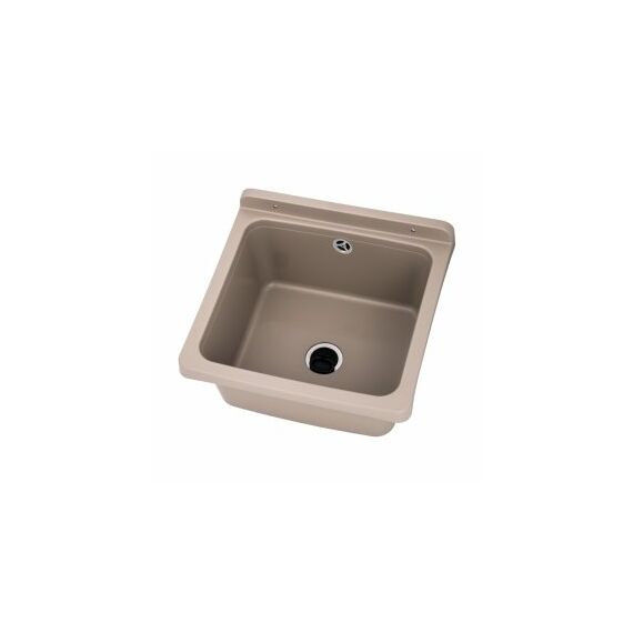 Riva fali kézmosó, szifonnal, bézs