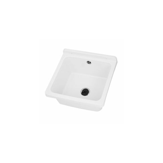 Riva fali kézmosó, szifonnal, fehér