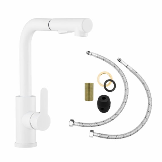 Side 2 konyhai csaptelep fehér