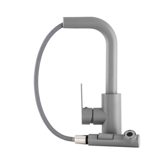 Side 2 konyhai csaptelep szürke