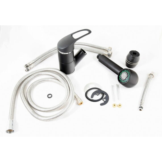 Atut konyhai csaptelep fekete