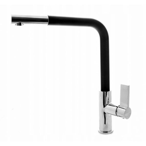 Side konyhai csaptelep fekete-króm