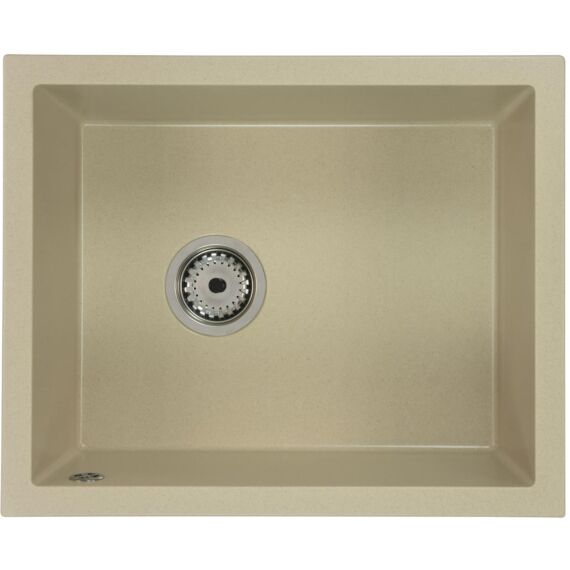 FELEIX 50 egymedencés gránit mosogató automata dugóemelő, szifonnal, szürke